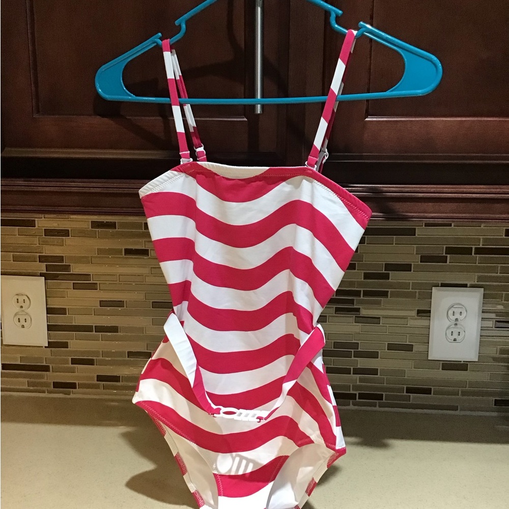 The Madeline Belted Strapless One-Piece Swimsuit